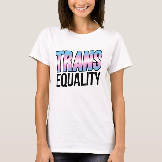 トランスジェンダーの平等 Tシャツ (正面)