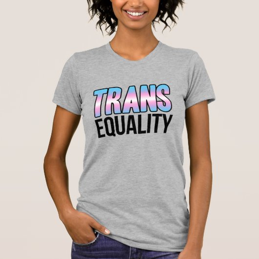 トランスジェンダーの平等 Tシャツ (正面)
