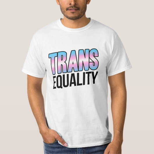 トランスジェンダーの平等 Tシャツ (正面)