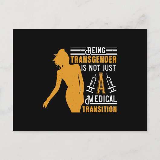 トランスジェンダーの影響を受けない医学 ポストカード (正面)