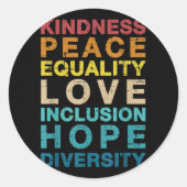 トランスジェンダーの息子ゲイプライドLGBTの国旗T shが大好き ラウンドシール (正面)