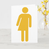 トランスジェンダーの挨拶状 カード (黄色い花)