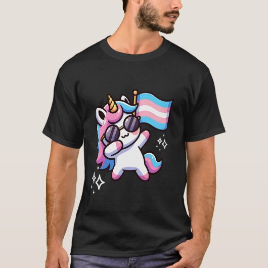 トランスジェンダーの権利は人権です サポート Tシャツ (正面)
