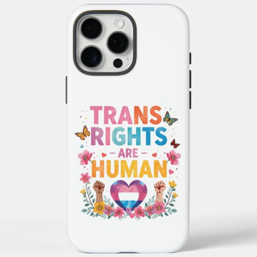 トランスジェンダーの権利は人権 デザイン Case-Mate iPhoneケース (裏面)