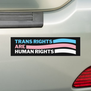 トランスジェンダーの権利は人権 LGBTQIA バンパーステッカー