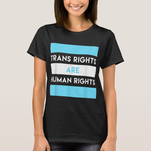 トランスジェンダーの権利は人権LGBTQ Gi Tシャツ (正面)