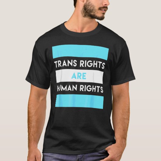 トランスジェンダーの権利は人権Lgbtq Tシャツ (正面)