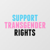 トランスジェンダーの権利を支援する ウィンドウサイン (シート)