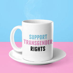 トランスジェンダーの権利を支援する コーヒーマグカップ