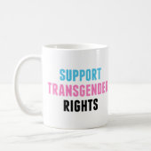トランスジェンダーの権利を支援する コーヒーマグカップ (左)