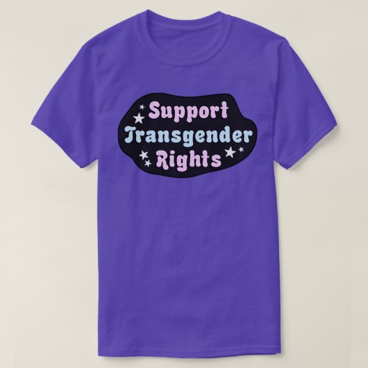 トランスジェンダーの権利を支援する Tシャツ (デザイン正面)