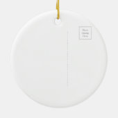 トランスジェンダーの権利クリスマスをサポート セラミックオーナメント (裏面)