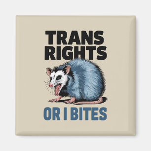 トランスジェンダーの権利 さもなくば噛む ゲイ おもしろ LGBTQ プライド マグネット