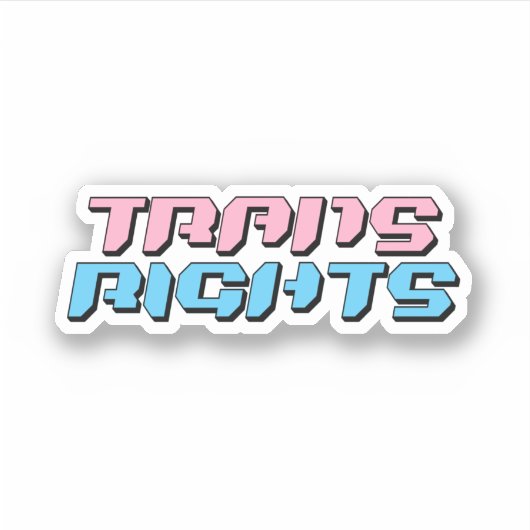 トランスジェンダーの権利 シール (正面)