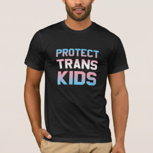 トランスジェンダーの権利 プライド トランスの子供たちを守れ Tシャツ