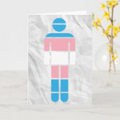 トランスジェンダーの男性へのグリーティングカード カード (黄色い花)