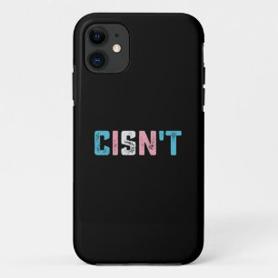 トランスジェンダーの誇り シスじゃない LGBTQ トランスフラグ 冗談 iPhone 11 ケース
