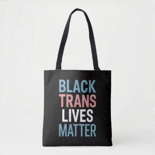 トランスジェンダーの黒人LGBTQ支援活動は大切 ブラックトランス トートバッグ