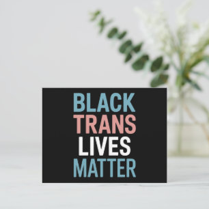 トランスジェンダーの黒人LGBTQ支援活動は大切 ポストカード