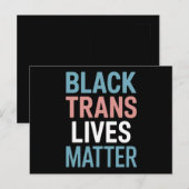 トランスジェンダーの黒人LGBTQ支援活動は大切 ポストカード (正面/裏面)