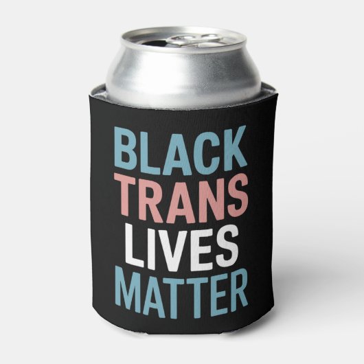 トランスジェンダーの黒人LGBTQ支援活動は大切 缶クーラー (缶正面)