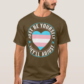 トランスジェンダーのLGBTのトランスは自分で適応する Tシャツ