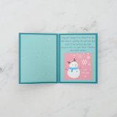 トランスジェンダーを包摂する冬のワンダーランドのグリーティングカード シーズンカード (内部)