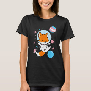 トランスジェンダーキツネの宇宙トランスプライド Tシャツ