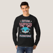 トランスジェンダーサタン敬意ペンタグラムトランス Tシャツ (正面フル)