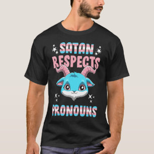 トランスジェンダーサタン敬意ペンタグラムトランス Tシャツ