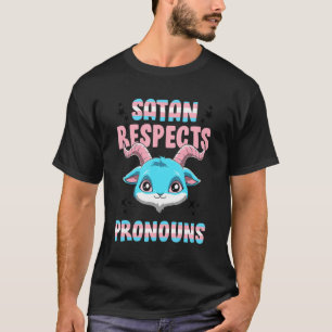 トランスジェンダーサタン敬意ペンタグラムトランス Tシャツ
