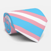 トランスジェンダーストライプの国旗のネクタイ ネクタイ (ロール)