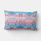 トランスジェンダードラゴンダマスク – トランスプライド国旗の色 ランバークッション (裏面)