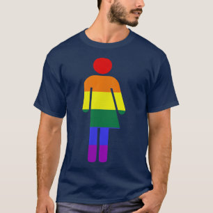 トランスジェンダーバスルーム権利TWithバスルーム記号 Tシャツ