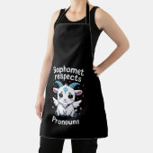 トランスジェンダーバプホメットが敬意を表すトランスジェンダープライド エプロン (インサイチュ)