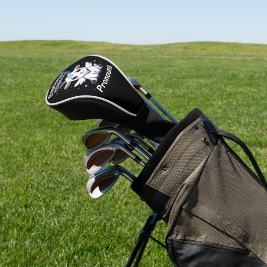 トランスジェンダーバプホメットが敬意を表すトランスジェンダープライド ゴルフヘッドカバー (インサイチュ)