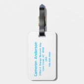 トランスジェンダーパーソナライズされた旗 ラゲッジタグ (裏面縦)