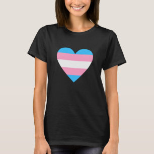 トランスジェンダーフラグハート Tシャツ