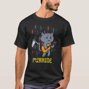 トランスジェンダーフラッグキャットパーライドギタートランスプライドTr Tシャツ
