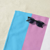 トランスジェンダープライドと記号 ビーチタオル (インサイチュ)