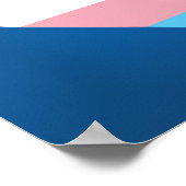 トランスジェンダープライドハートポスター ポスター (角)