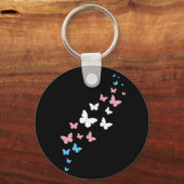 トランスジェンダープライドバタフライトレイル キーホルダー (裏面)