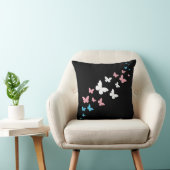 トランスジェンダープライドバタフライトレイル クッション (椅子)