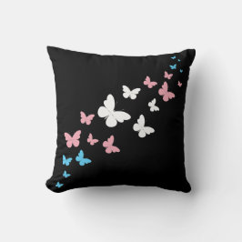 トランスジェンダープライドバタフライトレイル クッション