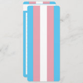 トランスジェンダープライドフラグピンクブルーノートブックマーク (正面/裏面)