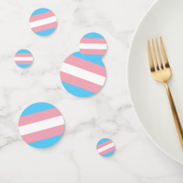 トランスジェンダープライドフラグ コンフェッティ