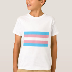 トランスジェンダープライドフラグ- LGBTトランスレインボー Tシャツ