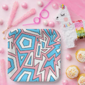 トランスジェンダープライドモダン幾何学抽象芸術 ペーパープレート (パーティー)