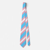 トランスジェンダープライド国旗の色LGBTQ+ ネクタイ (正面)