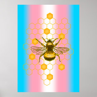 トランスジェンダープライド国旗、Bee-live、Love is Love ポスター